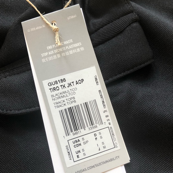 SOLD!BNWT Gorgeous Adidas Tiro 21 Camo colourblock graphic men’s track jacket .. - Picture 14 of 16